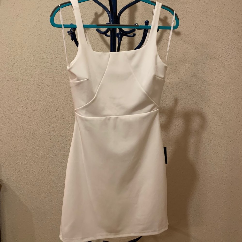 Lulu's White Midi Dress Womens Size M NEW!